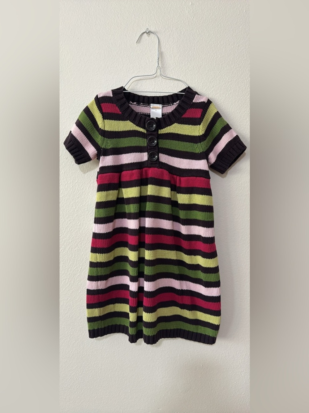 Gymboree Girls knit sweater dress. Size 5 P2P 12 3/4” back neck to hem 23 3/4”